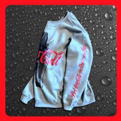 Coca-Cult Sweat Pullover (グレー)