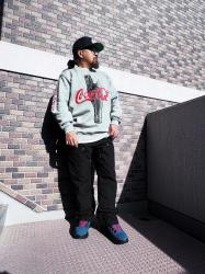 Coca-Cult Sweat Pullover (グレー)