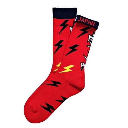 ching & co."カミナリ -red-" Socks