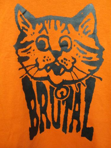 BRUTAL(徳二郎)Tシャツ オレンジ Lサイズ