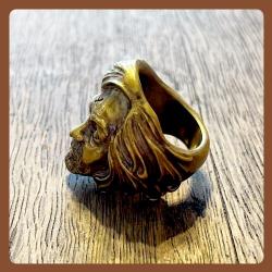 【初回特別価格】DEATH TO PIGS Charles Manson Ring (Brass)