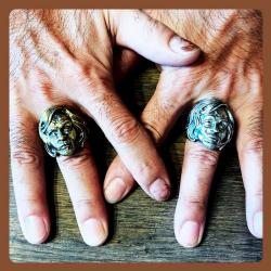 【初回特別価格】DEATH TO PIGS Charles Manson Ring (Brass)