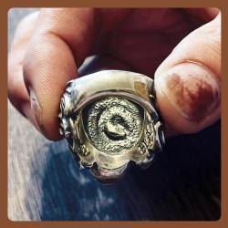 【初回特別価格】DEATH TO PIGS Charles Manson Ring (Brass)